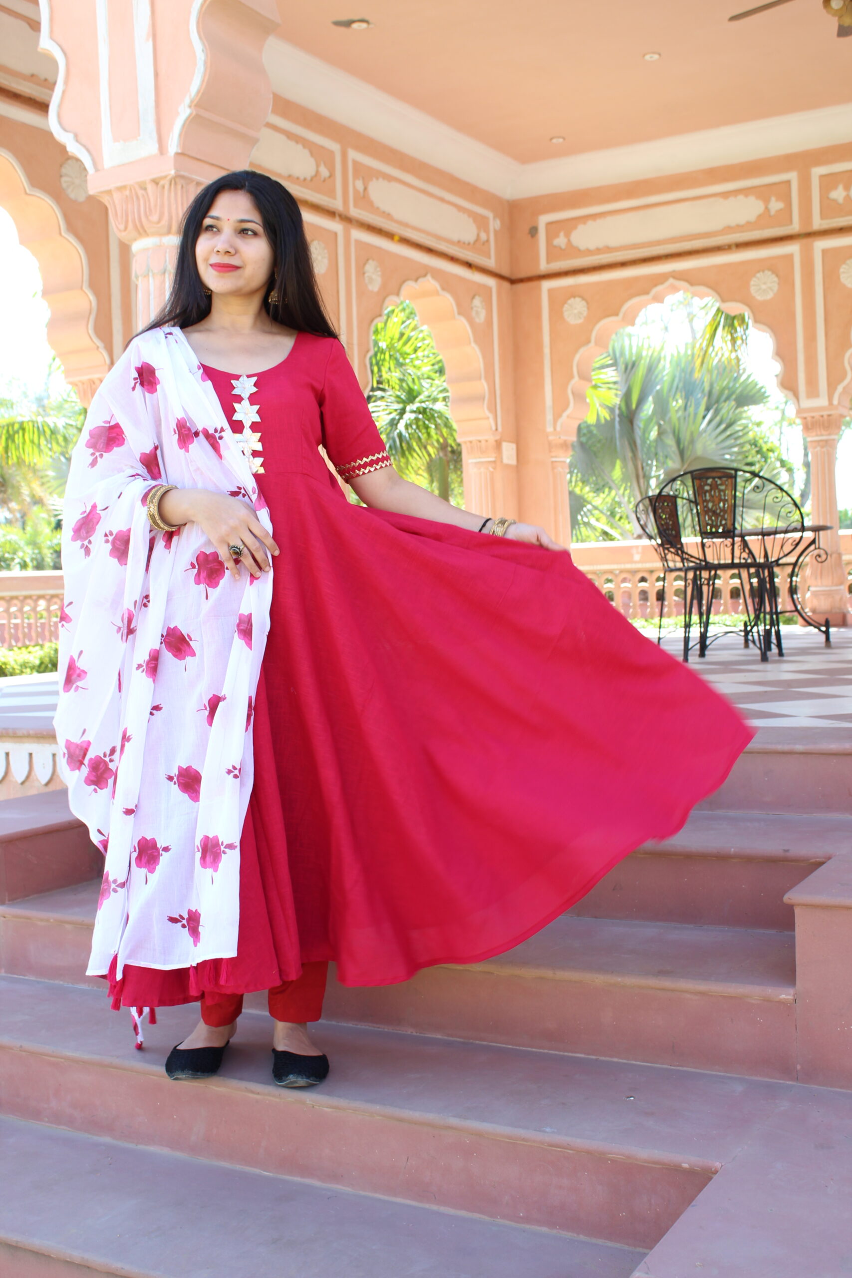 Gulab Flex Cotton Anarkali