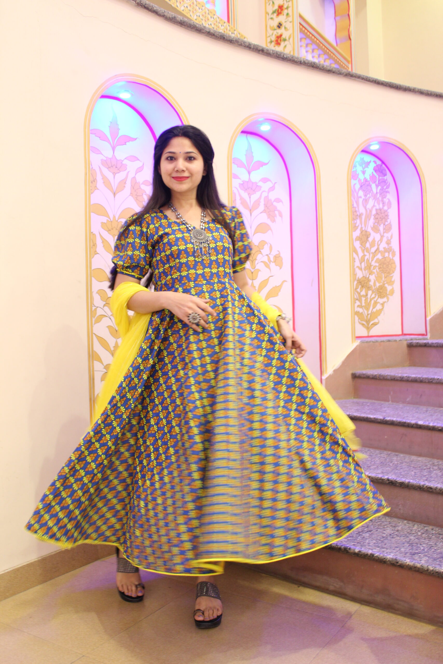 Veena Cotton Anarkali