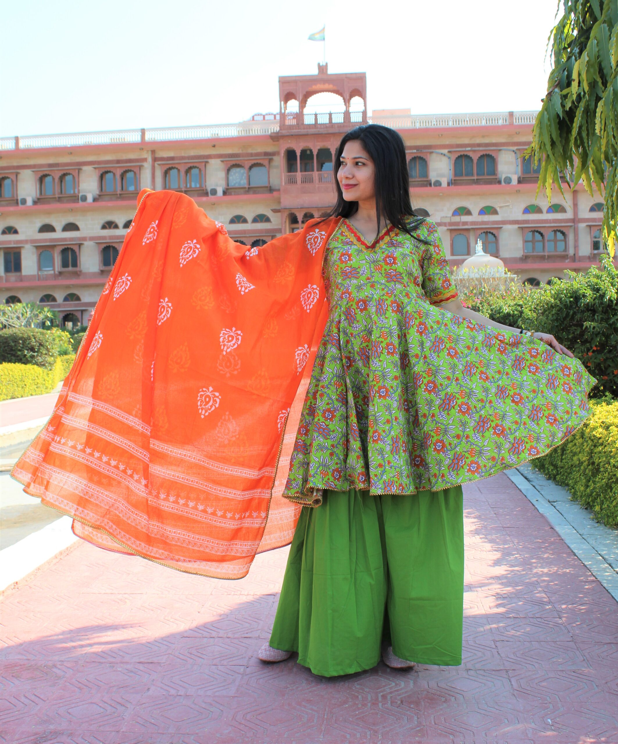 Adah Cotton Anarkali (Sale)