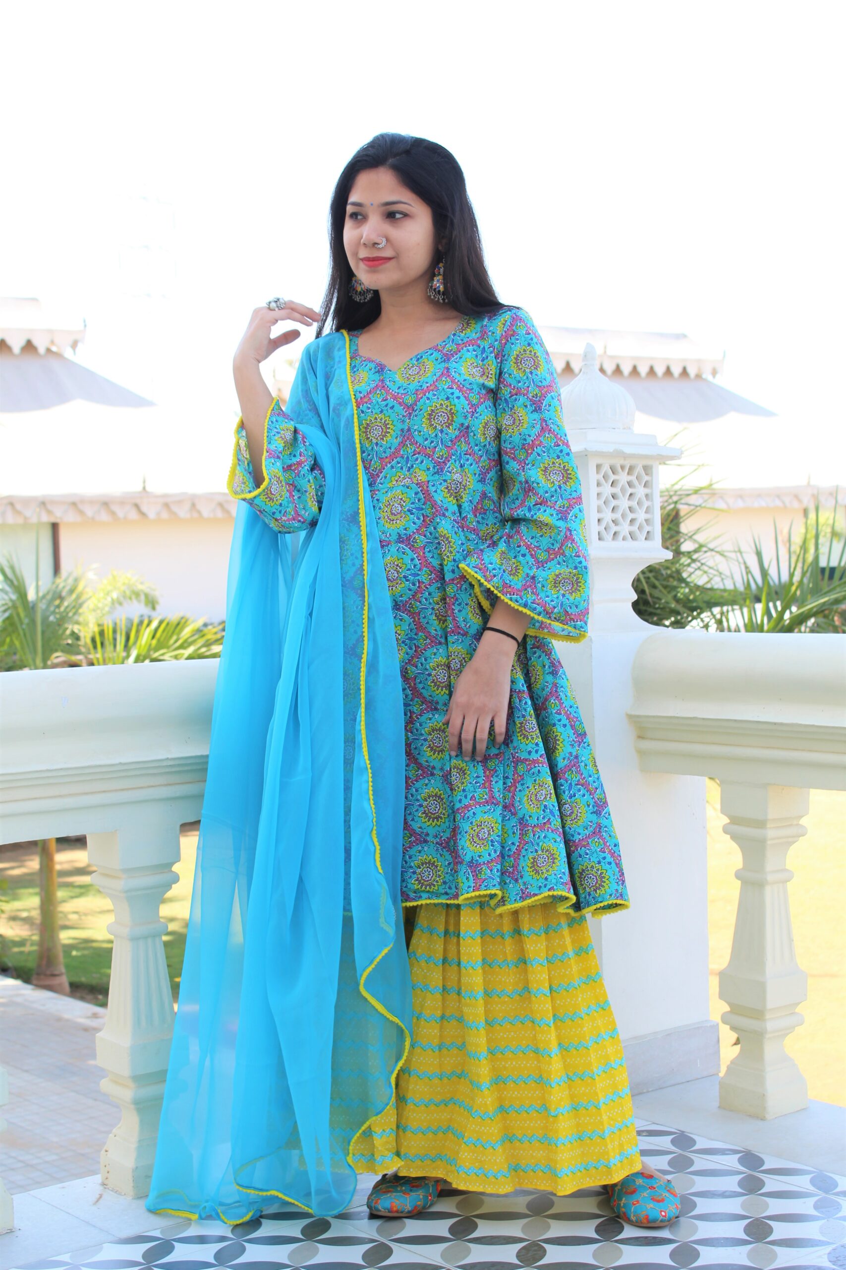 Neelu Cotton Anarkali (Sale)