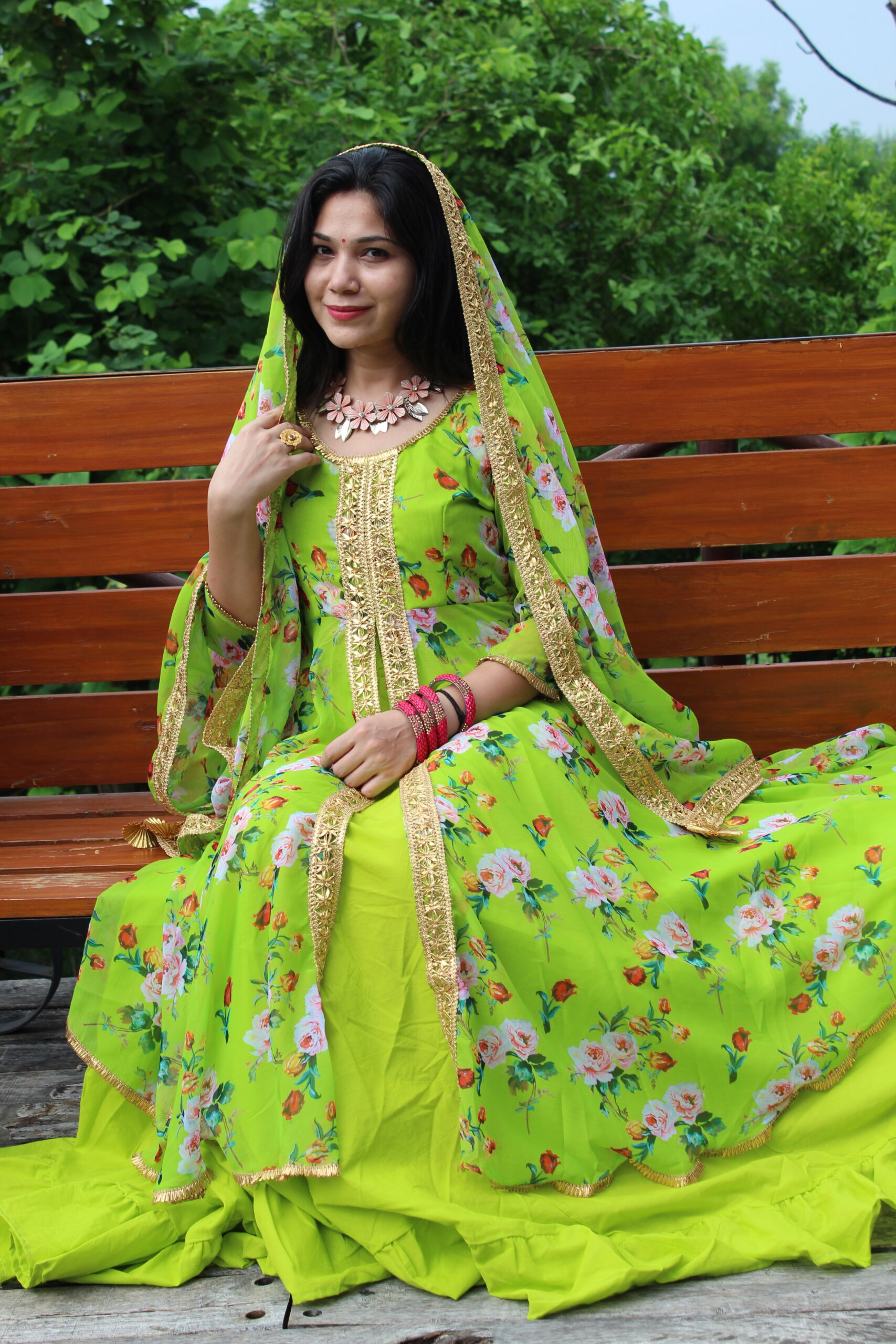 Rajkumari Chiffon Anarkali