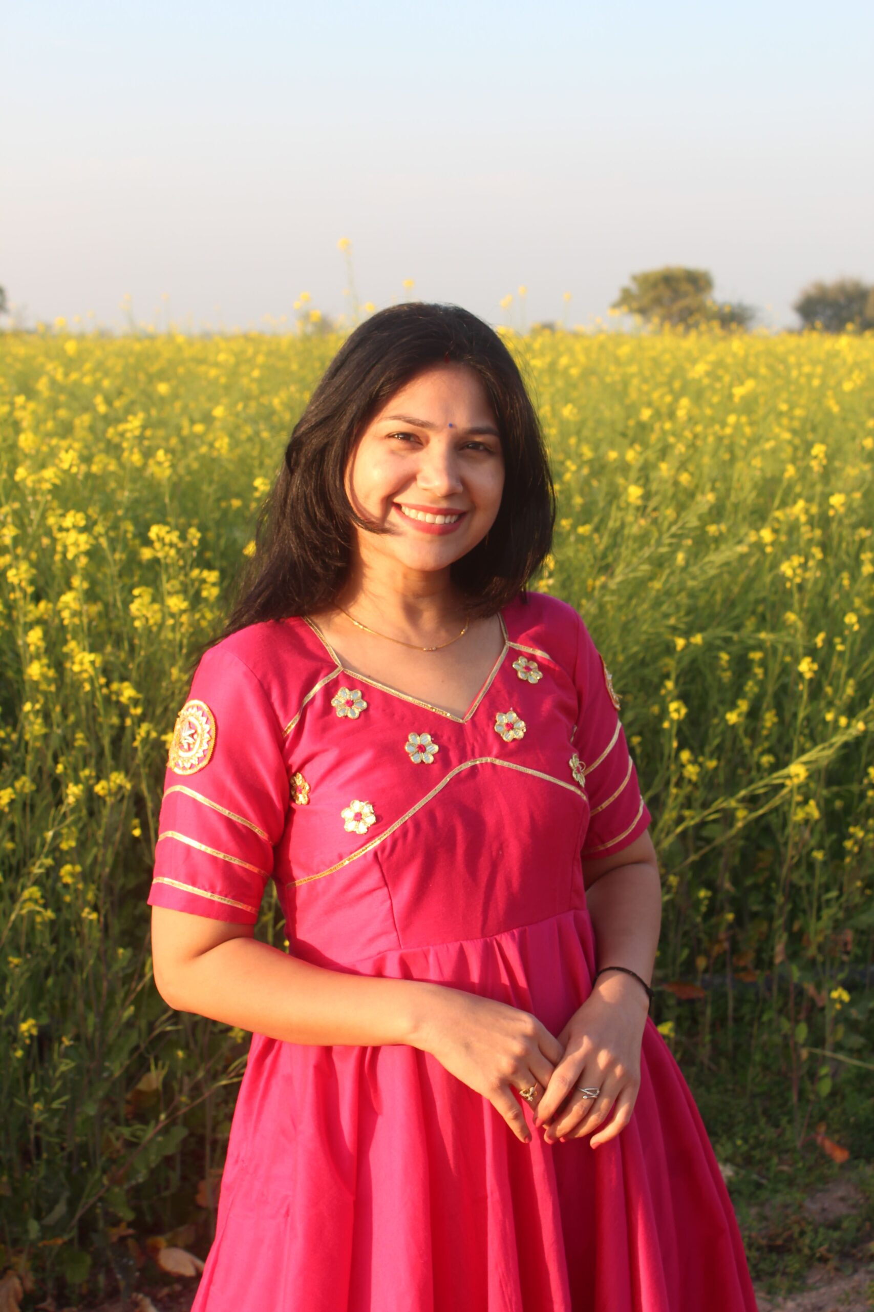 Aangi Cotton Silk Anarkali