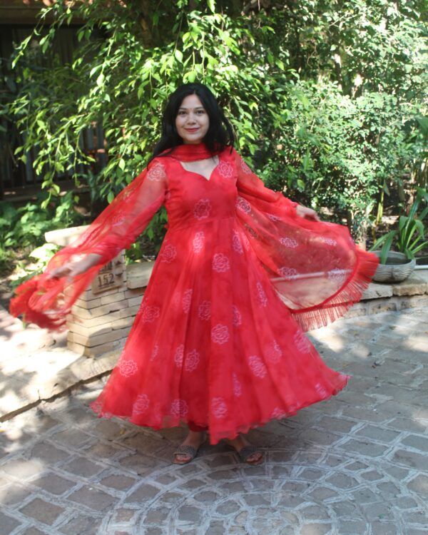 Preeti Georgette Anarkali