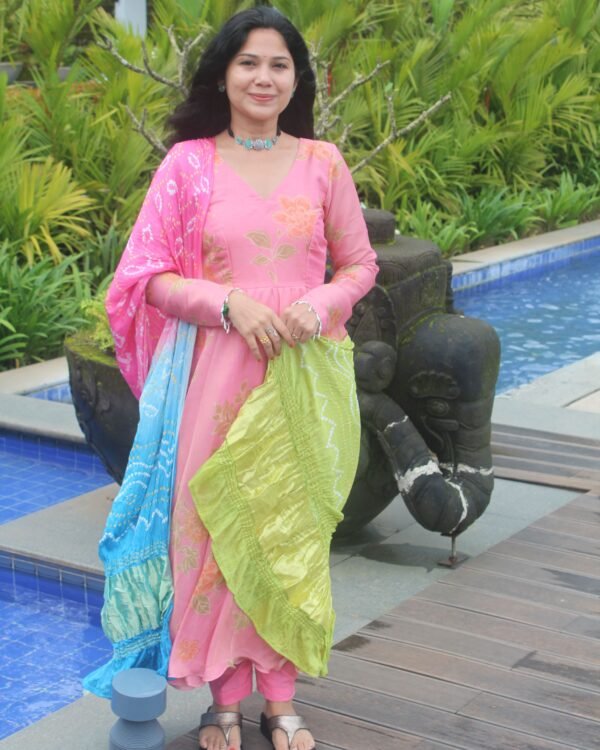Roohi Zari Tissue Anarkali